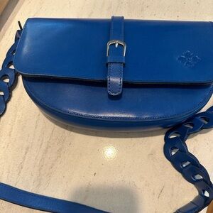 Patricia Nash Chic Blue Leather Shoulder Bag
New condition without tags
